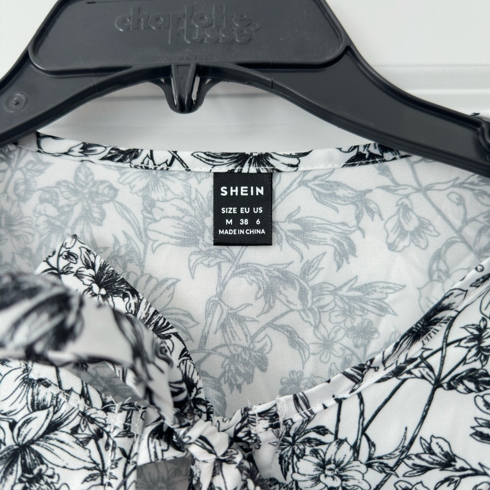 SHEIN VCAY Women’s Tie-Up Bow Shirt - Picture 5 of 6